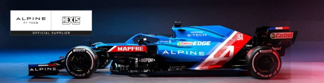 Adhésifs : HEXIS signe la prolongation de son partenariat avec Alpine F1 Team